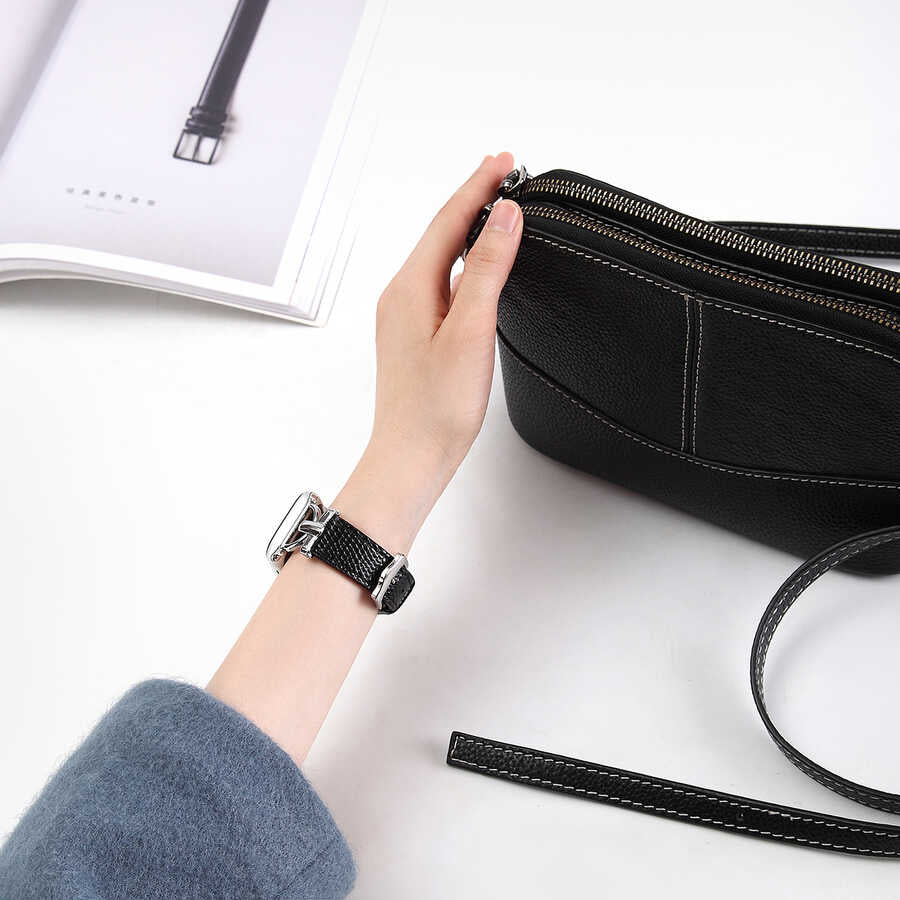 Apple Watch Ultra 49mm Kordon KRD-53 Deri Strap Kayış