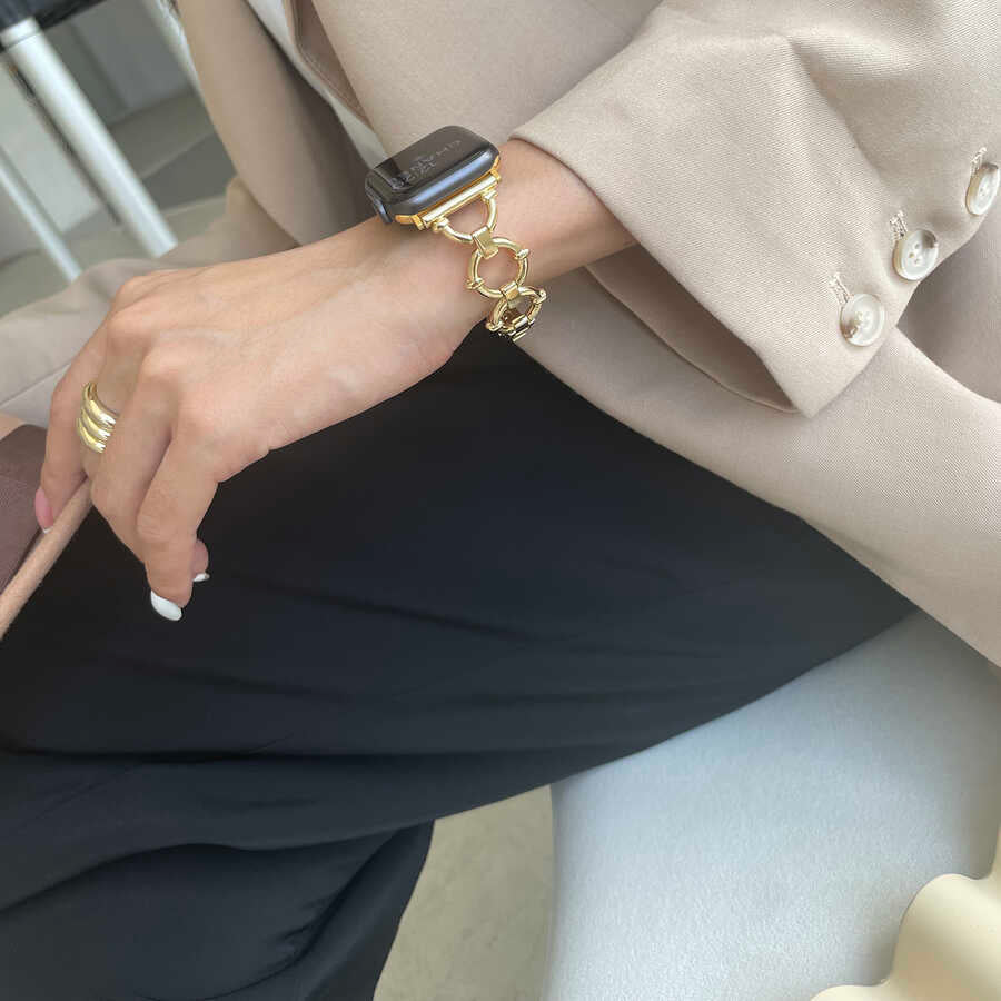 Apple Watch Ultra 49mm Kordon KRD-56 Metal Strap Kayış