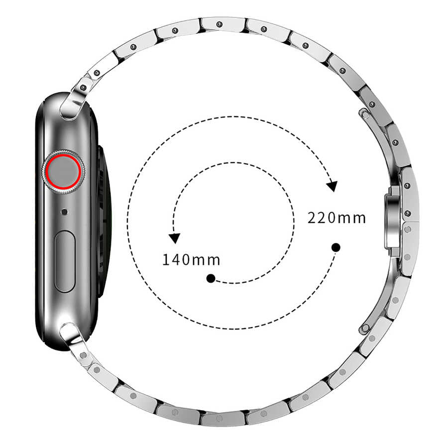 Apple Watch Ultra 49mm Kordon KRD-63 Metal Strap Kayış