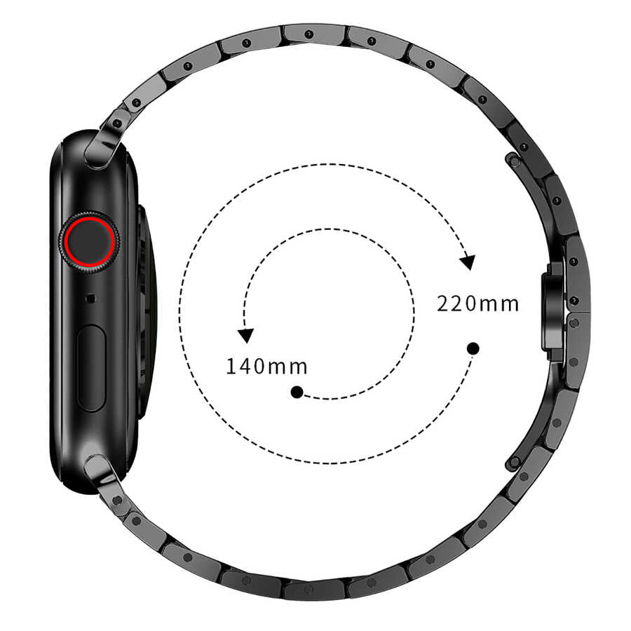 Apple Watch Ultra 49mm Kordon KRD-63 Metal Strap Kayış