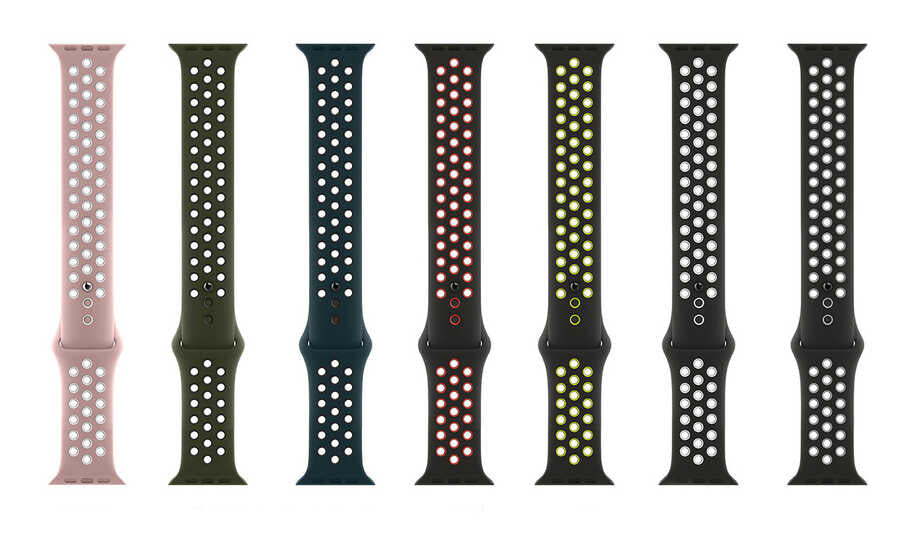 Apple Watch Ultra 49mm Kordon Wiwu Dual Color Sport Band Silikon Strap Kayış