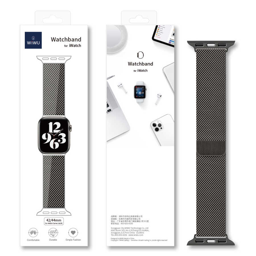 Apple Watch Ultra 49mm Kordon Wiwu Minalo Metal Strap Kayış