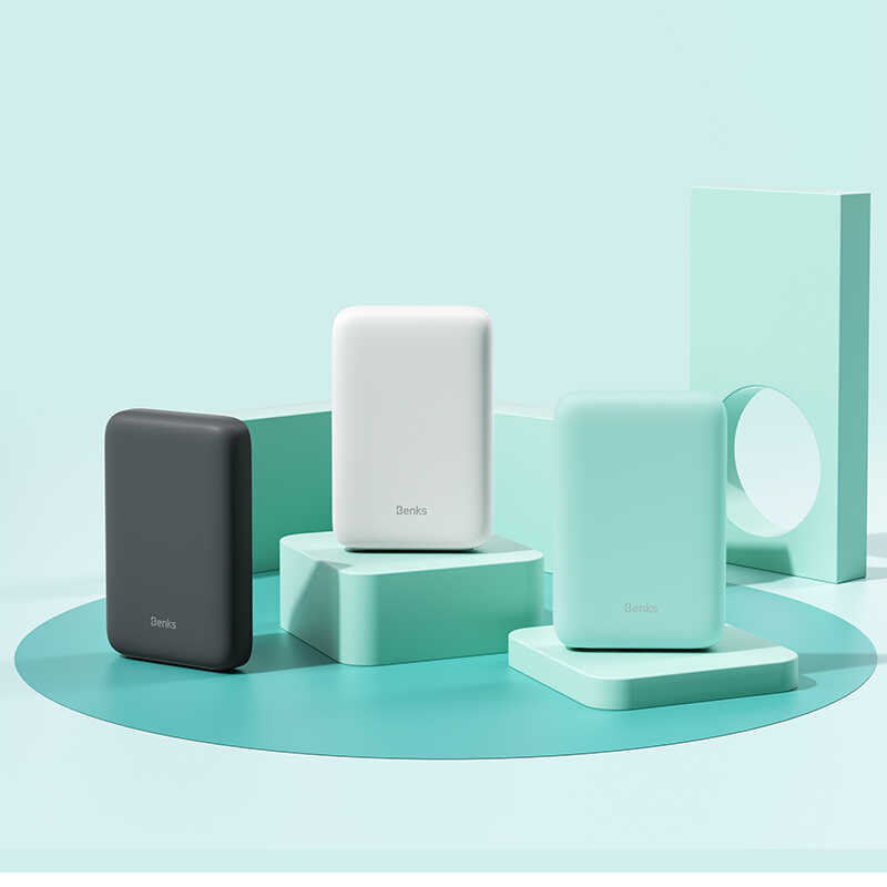 Benks MP06 15W M-safe Magnetik Slim Powerbank 10000 Mah iPhone 12-13-14 Serisi