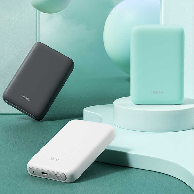 Benks MP06 15W M-safe Magnetik Slim Powerbank 10000 Mah iPhone 12-13-14 Serisi