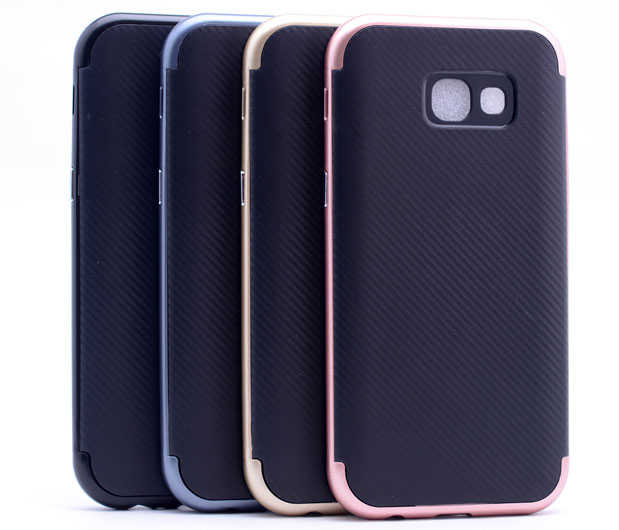 Galaxy A3 2017 Kılıf Zore İnce Mono Karbon Silikon Kapak