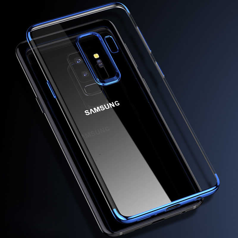Galaxy A6 Plus 2018 Kılıf Zore Dört Köşeli Lazer Silikon Kapak