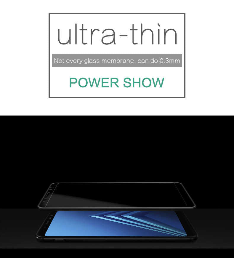 Galaxy A8 2018 Zore Ekranı Tam Kaplayan Düz Cam Koruyucu