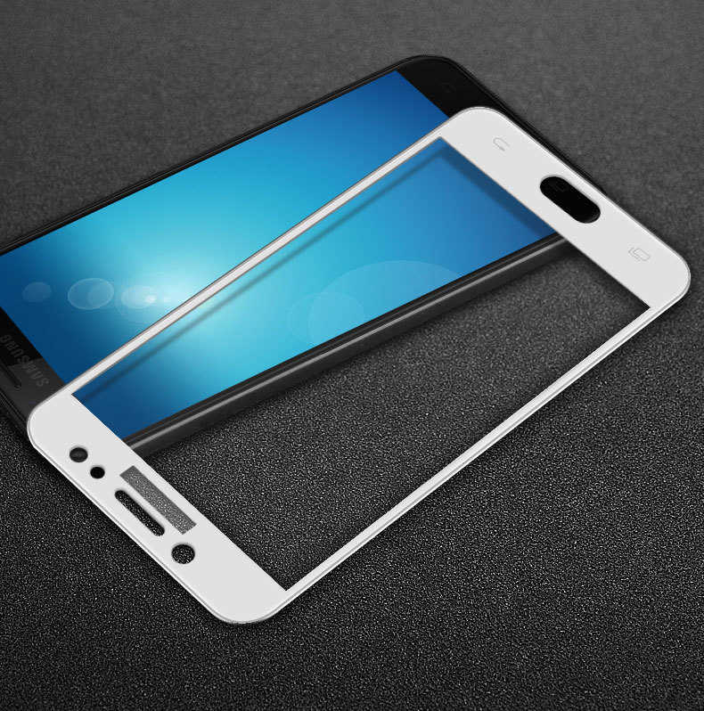 Galaxy C8 Zore Ekranı Tam Kaplayan Düz Cam Koruyucu