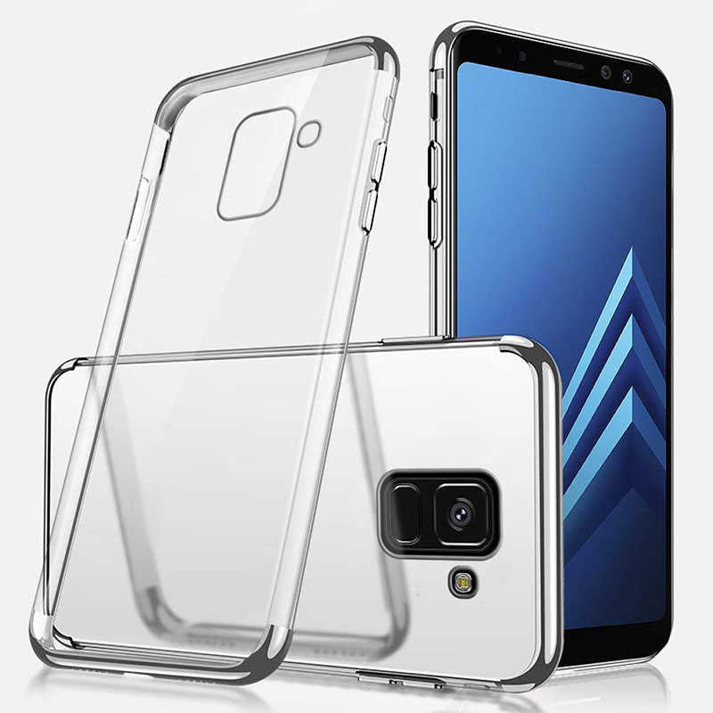 Galaxy J6 Plus Kılıf Zore Dört Köşeli Lazer Silikon Kapak
