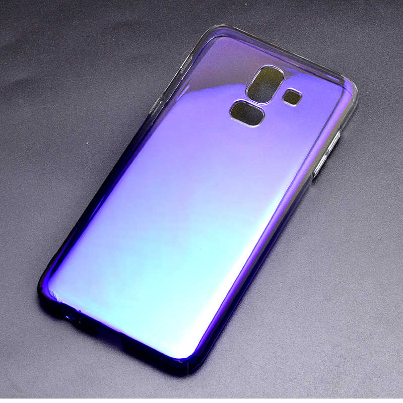 Galaxy J8 Kılıf Zore Renkli Transparan Kapak