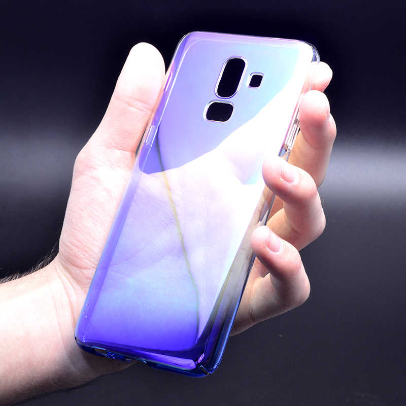 Galaxy J8 Kılıf Zore Renkli Transparan Kapak
