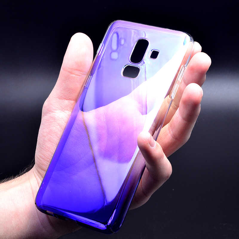 Galaxy J8 Kılıf Zore Renkli Transparan Kapak