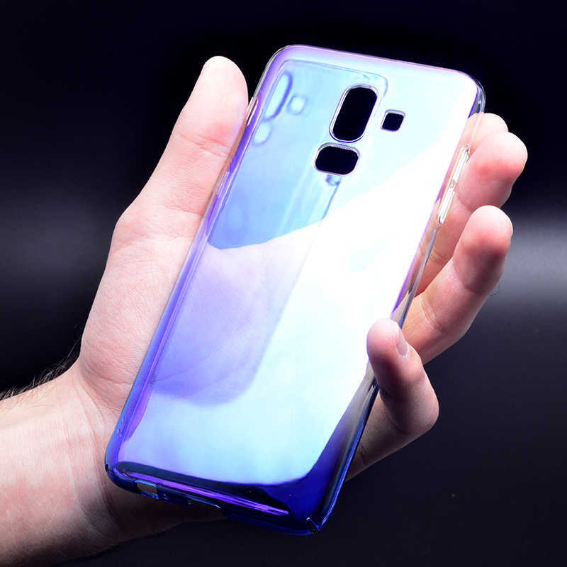 Galaxy J8 Kılıf Zore Renkli Transparan Kapak
