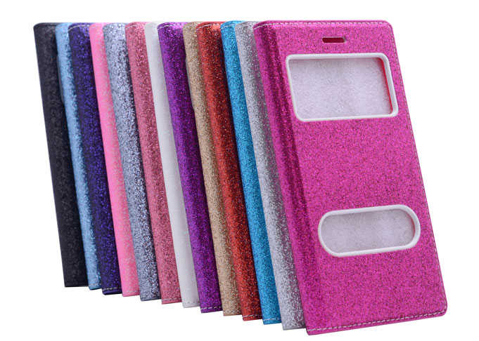 Galaxy Note 4 Kılıf Zore Simli Dolce Kapaklı Kılıf