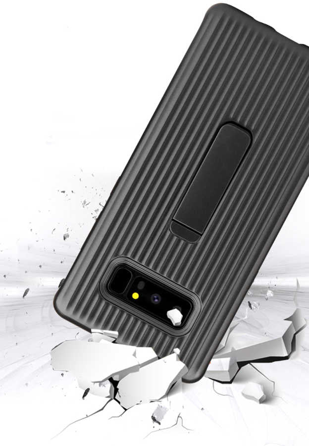 Galaxy Note 8 Kılıf Zore Wave Standlı Mıknatıslı Kapak
