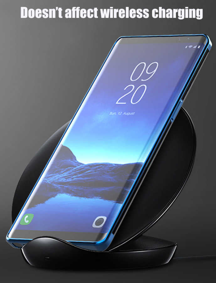 Galaxy Note 9 Kılıf Zore Dört Köşeli Lazer Silikon Kapak