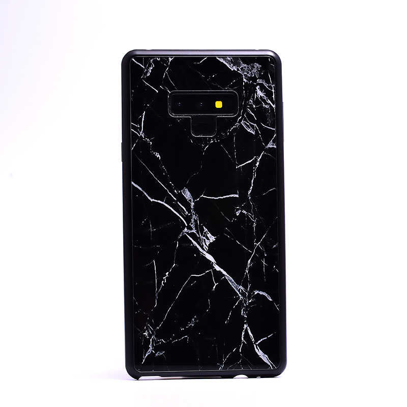 Galaxy Note 9 Kılıf Zore Mermerli Devrim Cam Kapak