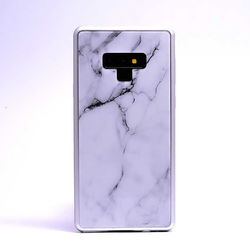 Galaxy Note 9 Kılıf Zore Mermerli Devrim Cam Kapak