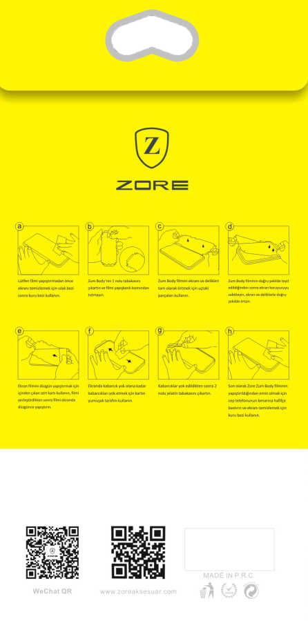 Galaxy Note 9 Zore Zum Body Ekran Koruyucu