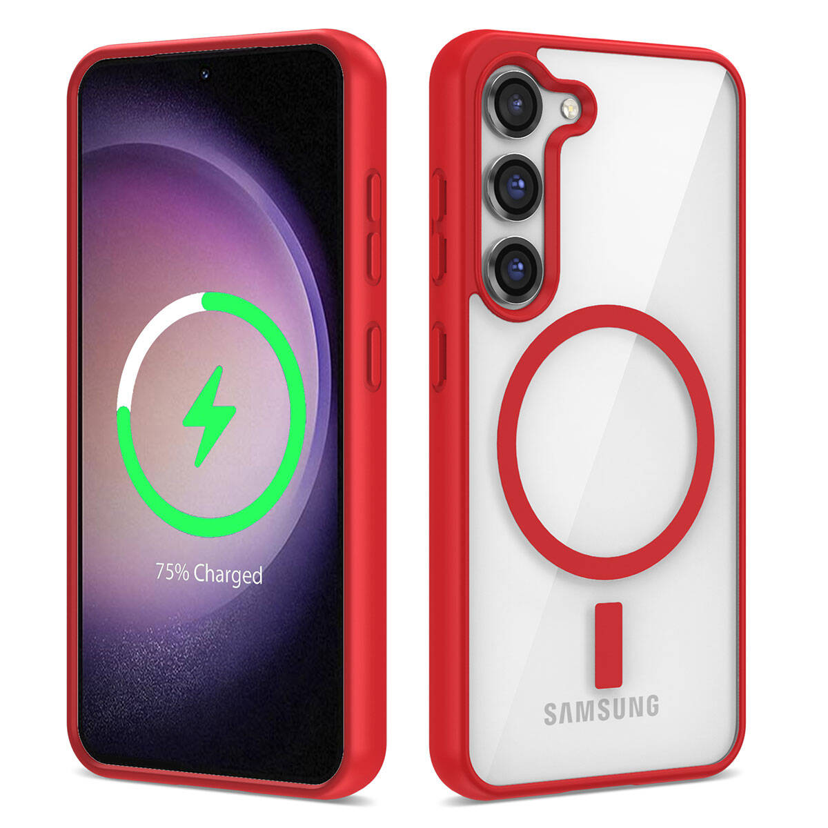 Galaxy S22 Kılıf M-safe Wireless Şarj Özellikli Silikon Zore Ege Kapak