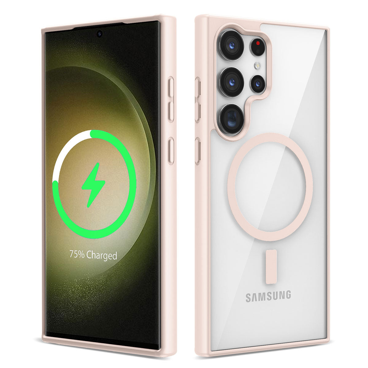 Galaxy S22 Ultra Kılıf M-safe Wireless Şarj Özellikli Silikon Zore Ege Kapak