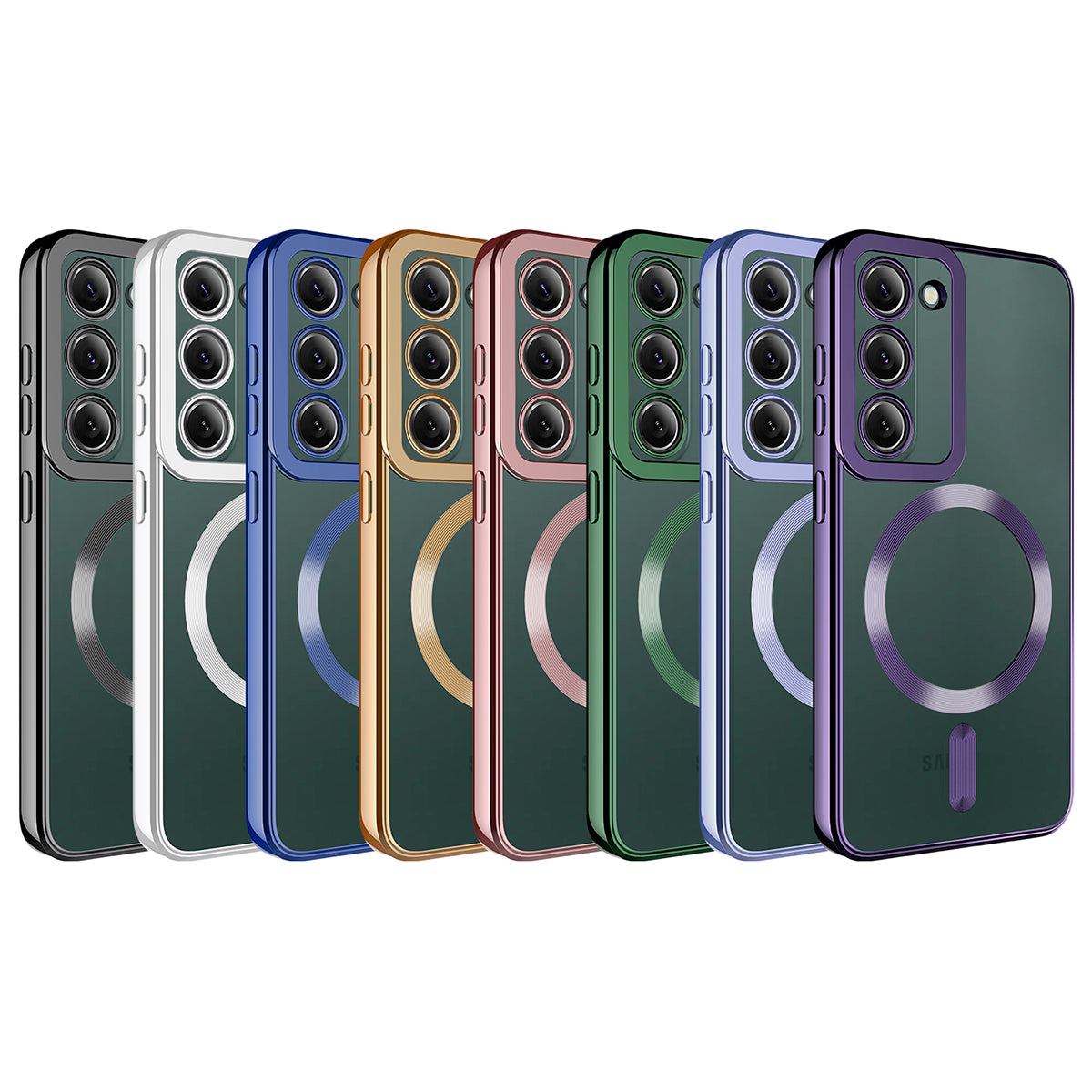 Galaxy S23 Kılıf M-safe Wireless Şarj Özellikli Zore Setro Silikon