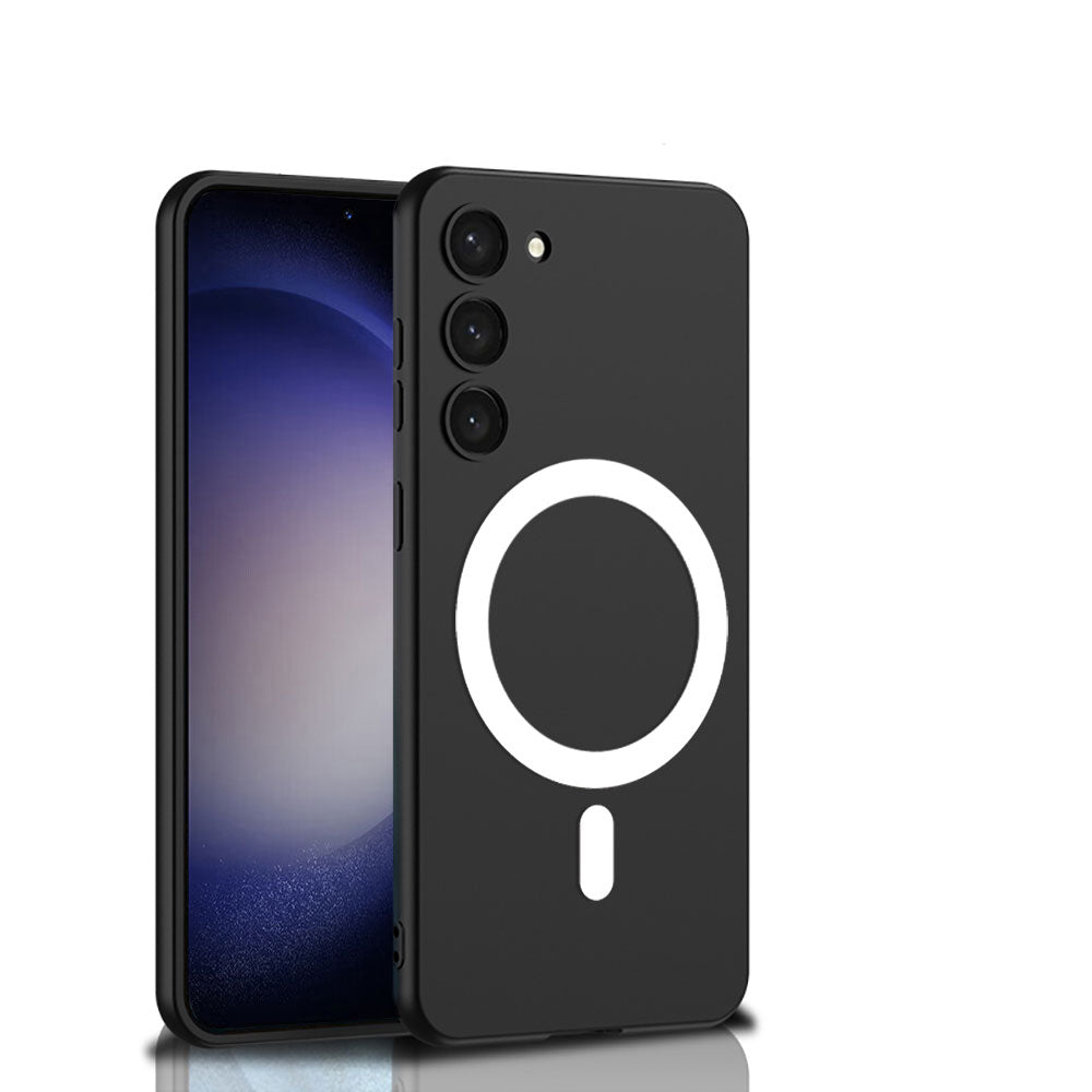 Galaxy S23 Plus Kılıf Wireless Şarj Özellikli Zore Kıpta M-safe Silikon Kapak