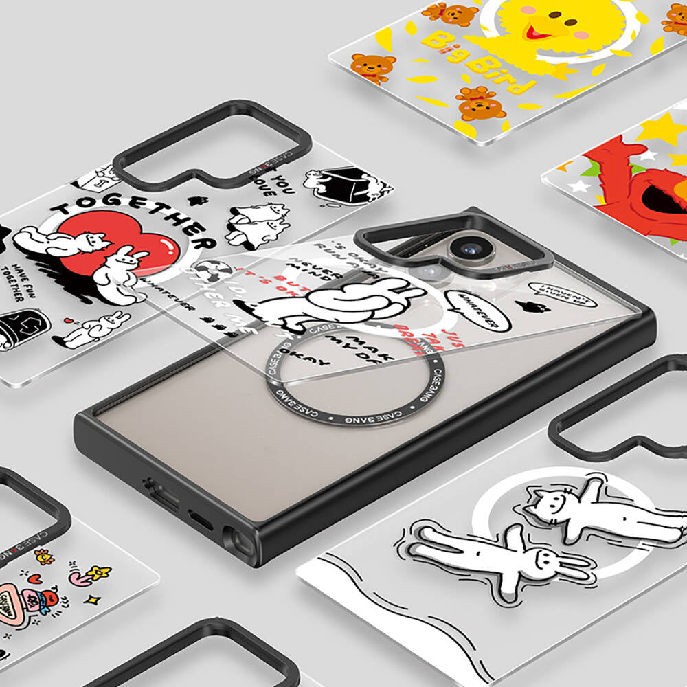 Galaxy S24 Plus Kılıf M-safe Şarj Özellikli Casebang Body Frame Kapak