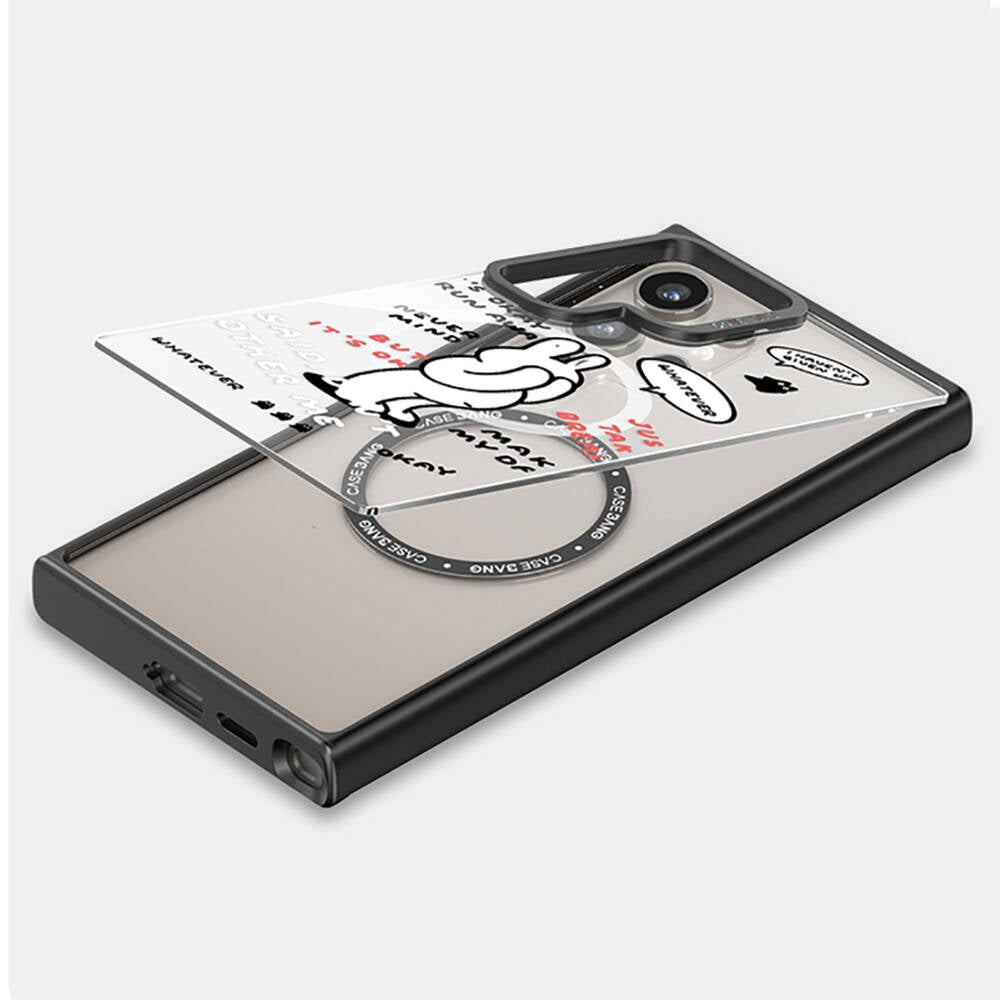 Galaxy S24 Ultra M-safe Şarj Özellikli Casebang Chill Out Serisi Mıknatıslı Arka Panel