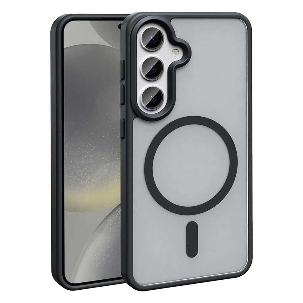 Galaxy S25 Kılıf M-safe Şarj Özellikli Mat Arka Yüzey Zore Sio Kapak