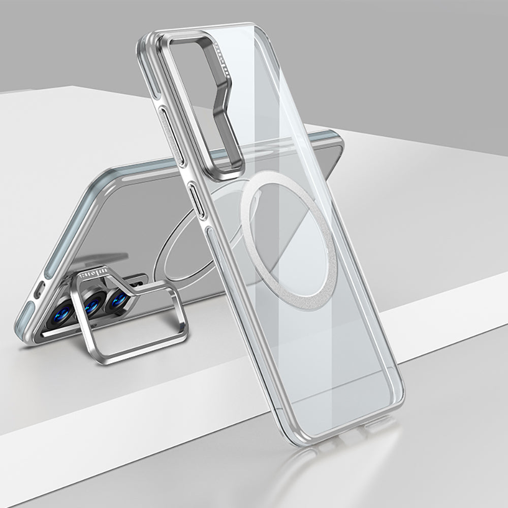 Galaxy S25 Kılıf M-safe Şarj Özellikli Wlons Standlı Efsane Kapak