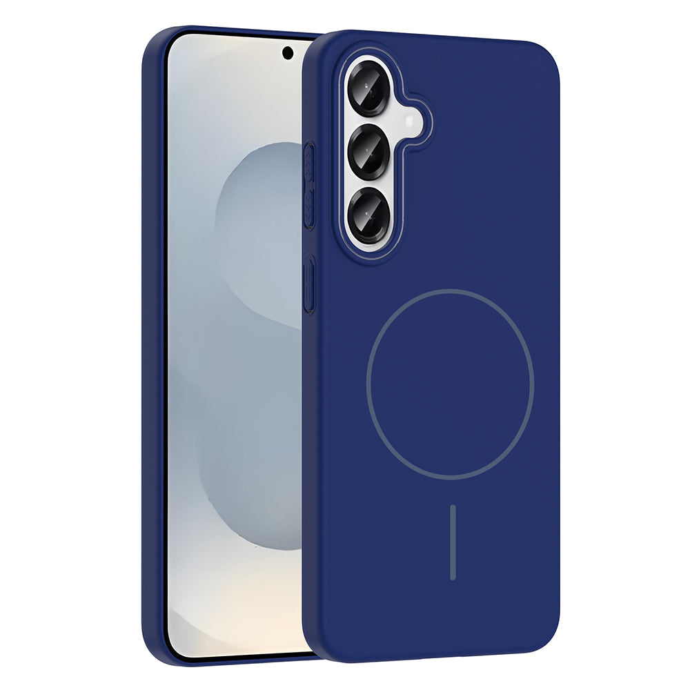 Galaxy S25 Plus Kılıf M-safe Şarj Özellikli Zore Ruby Sert Kapak