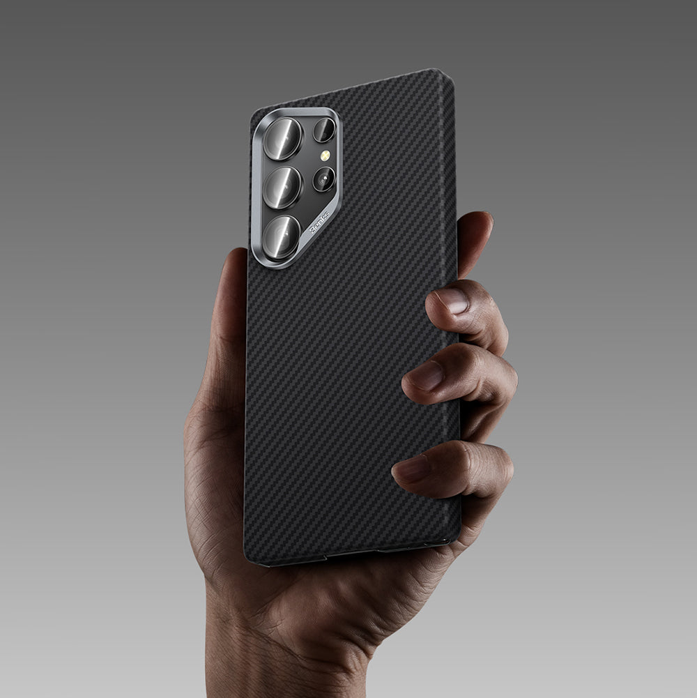 Galaxy S25 Ultra Kılıf Benks M-safe Şarj Özellikli Magnetik ArmorAir 600D Kevlar Fiber Kapak