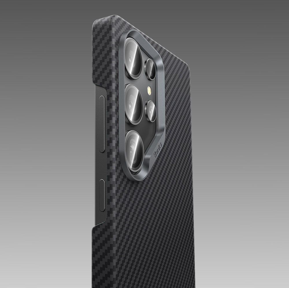 Galaxy S25 Ultra Kılıf Benks M-safe Şarj Özellikli Magnetik ArmorAir 600D Kevlar Fiber Kapak