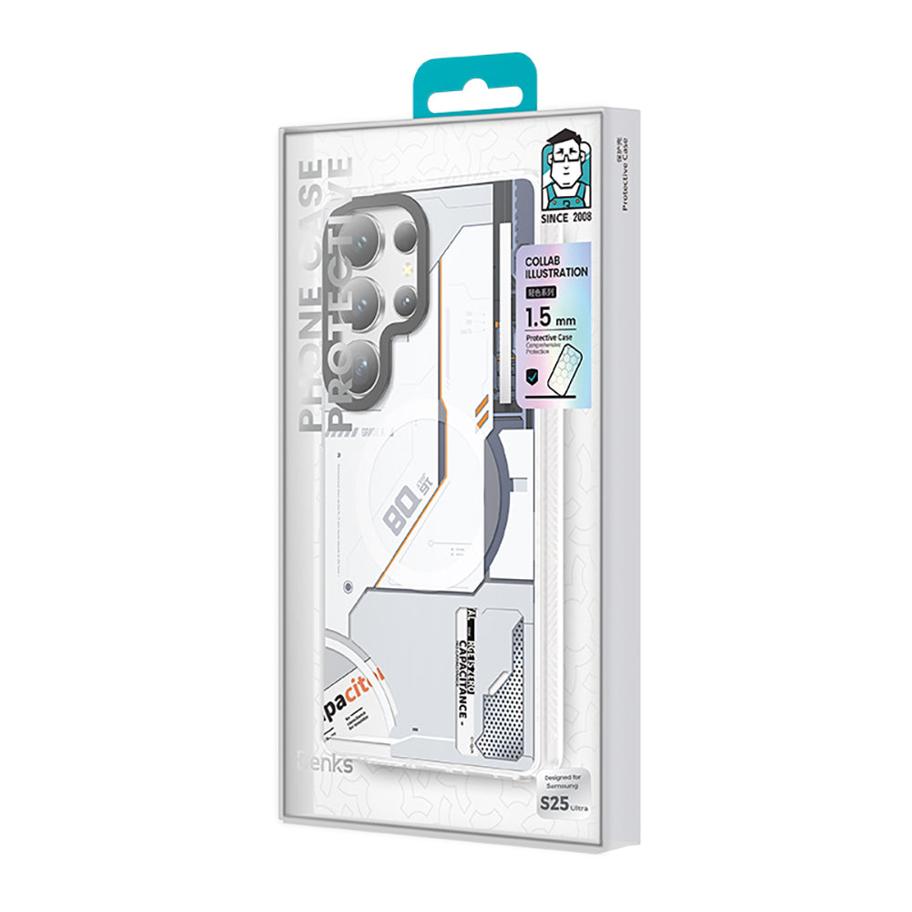 Galaxy S25 Ultra Kılıf M-safe Şarj Özellikli Benks Dynamic Mecha Serisi Kapak