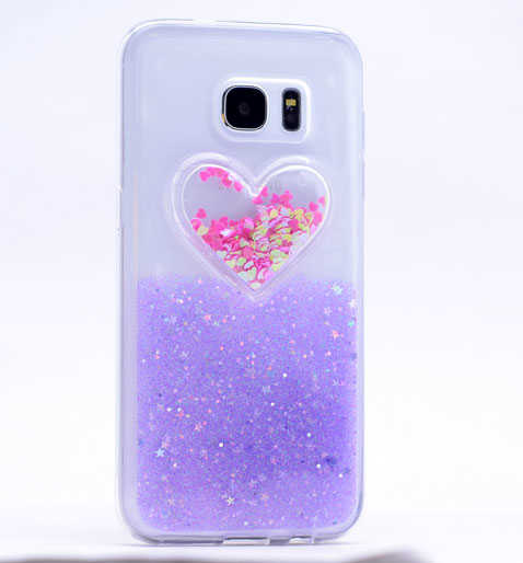 Galaxy S7 Edge Kılıf Zore Kalpli Silikon