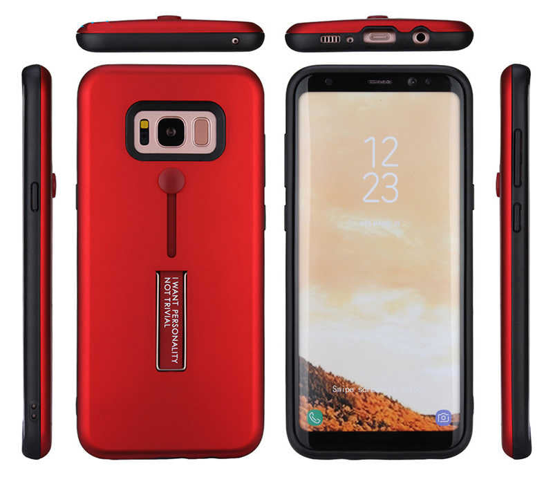 Galaxy S8 Kılıf Zore Olive Standlı Kapak