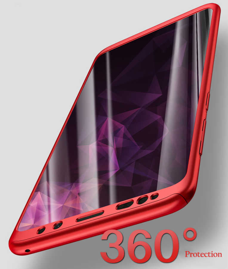 Galaxy S9 Plus Kılıf Zore 360 3 Parçalı Rubber Kapak