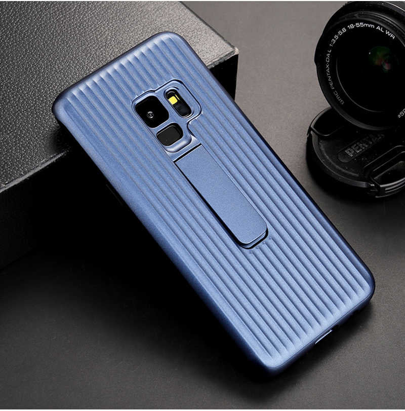 Galaxy S9 Plus Kılıf Zore Wave Standlı Mıknatıslı Kapak