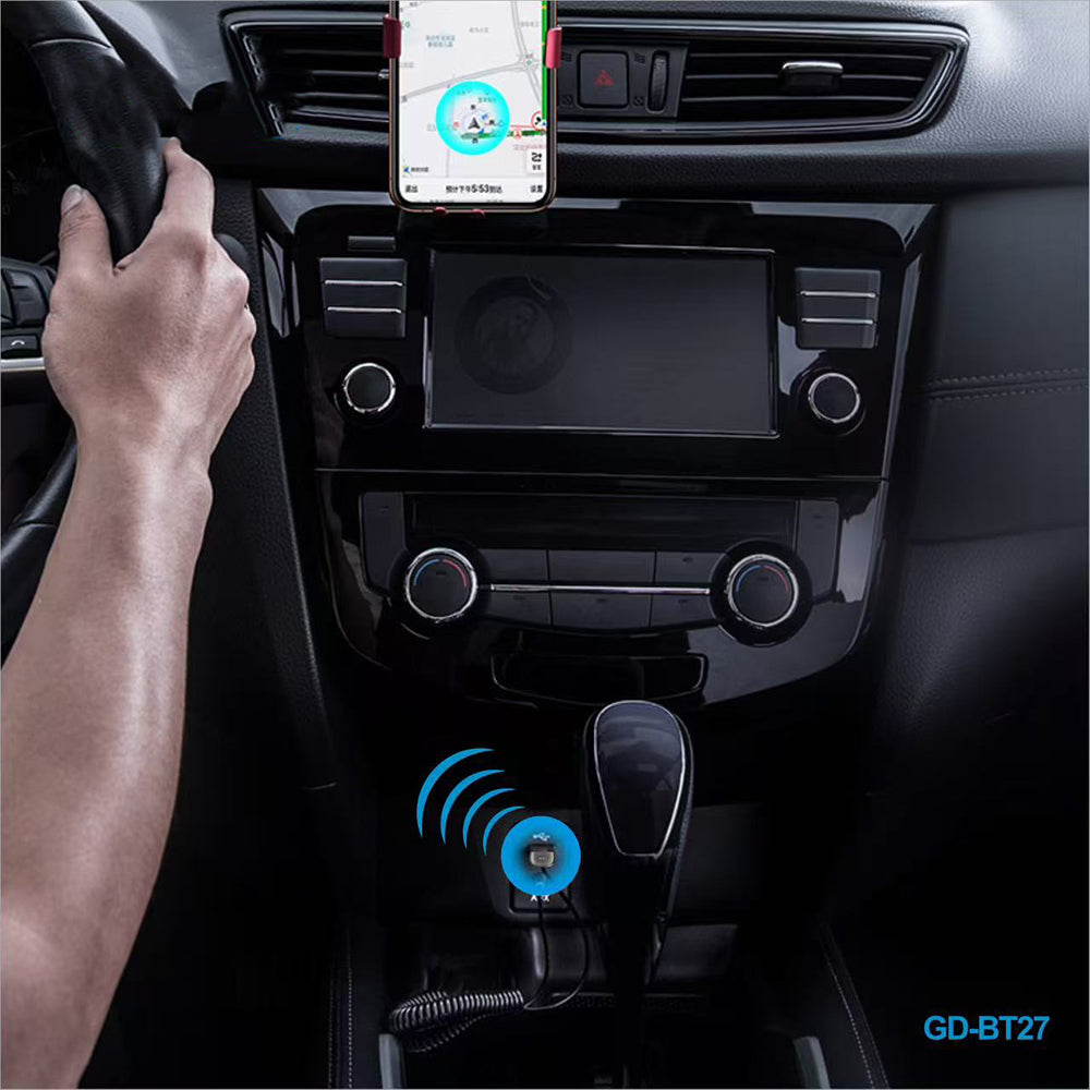 Go Des GD-BT27 Spiral Kablo Tasarımlı AUX Bluetooth 5.1 Adaptör