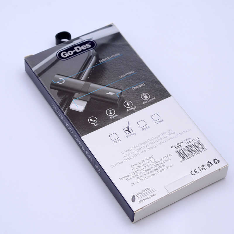 Go Des GD-CT013 2 in 1 Lightning Kulaklık ve Şarj Çevirici Connector
