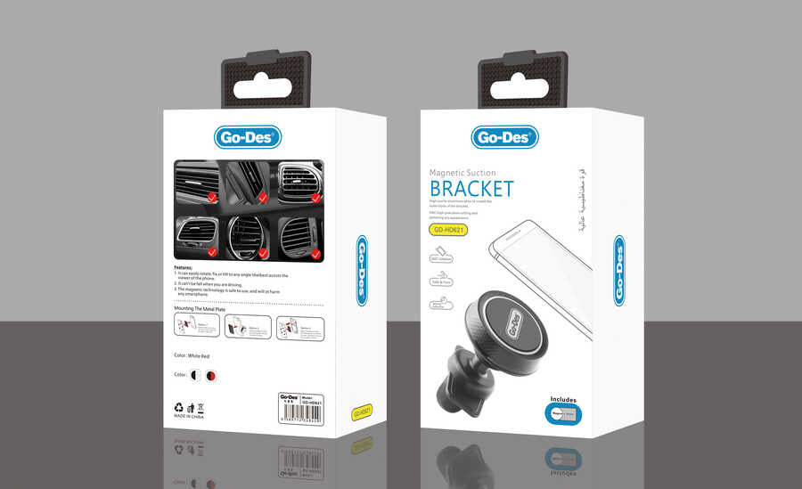 Go Des GD-HD621 Araç İçi Magnetik Telefon Tutucu Havalandırma Tasarım