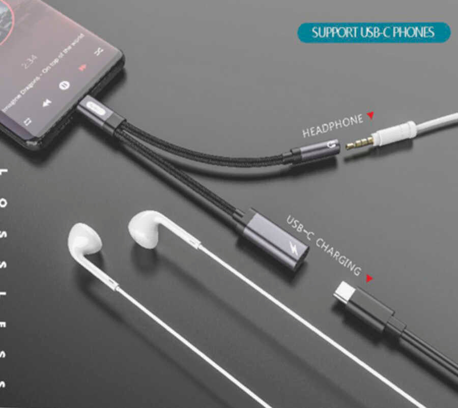 Go Des GD-UC312 Type-C To 3.5mm Dönüştürücü