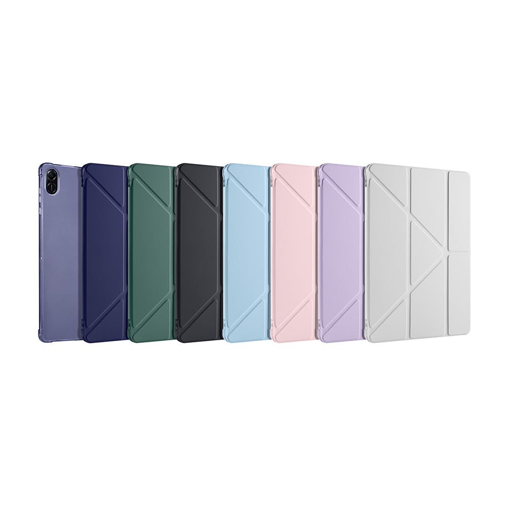 Honor Pad X8A Kılıf Zore Tri Folding Kalem Bölmeli Standlı Kılıf