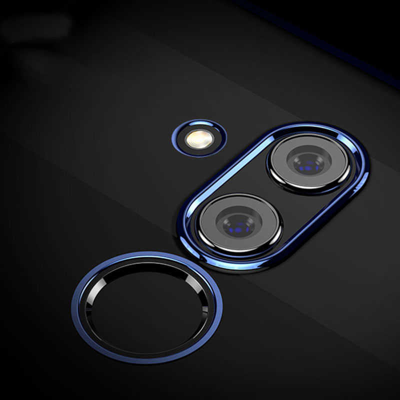 Huawei Mate 20 Lite Kılıf Zore Dört Köşeli Lazer Silikon Kapak