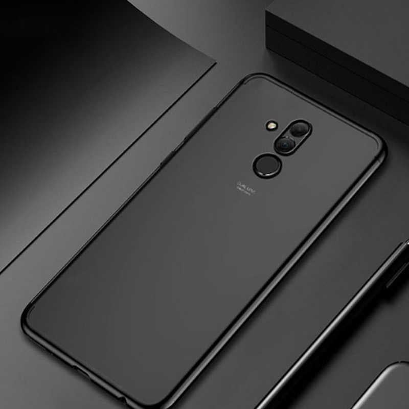 Huawei Mate 20 Lite Kılıf Zore Dört Köşeli Lazer Silikon Kapak