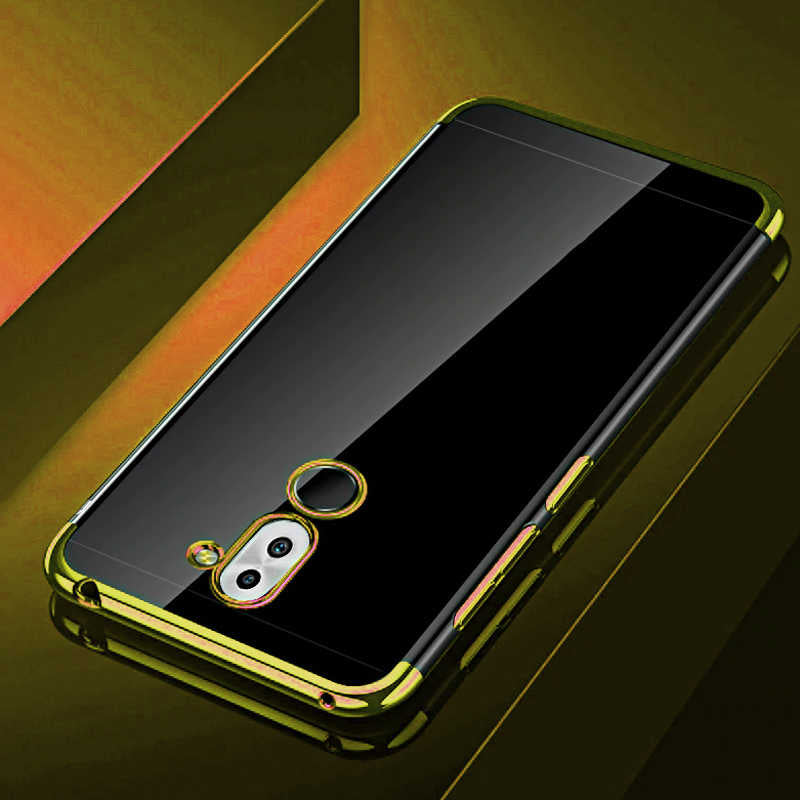 Huawei Mate 20 Lite Kılıf Zore Dört Köşeli Lazer Silikon Kapak