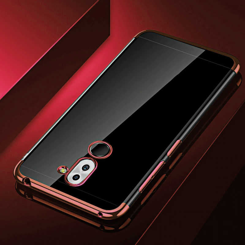 Huawei Mate 20 Lite Kılıf Zore Dört Köşeli Lazer Silikon Kapak