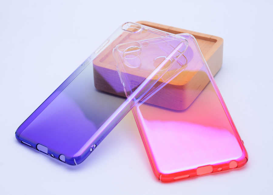 Huawei P Smart Kılıf Zore Renkli Transparan Kapak
