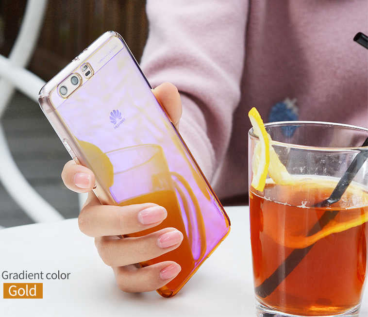 Huawei P10 Plus Kılıf Zore Renkli Transparan Kapak